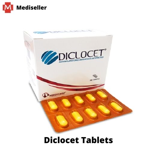 Diclocet 50mg/500mg Tablet | Diclofenac (50mg) + Paracetamol/Acetaminophen (500mg)