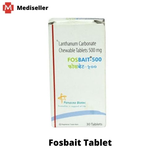 Fosbait 500 Chewable Tablet | Lanthanum Carbonate 500mg Tablet 