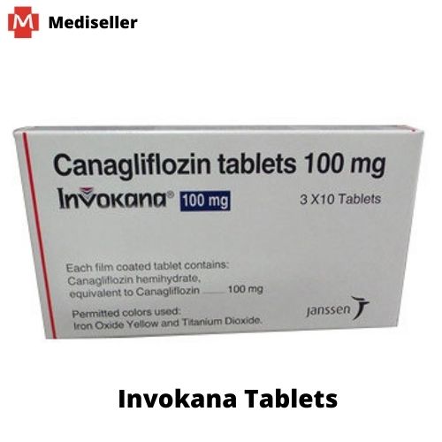 Invokana 100mg Tablet | Canagliflozin 100mg tablet