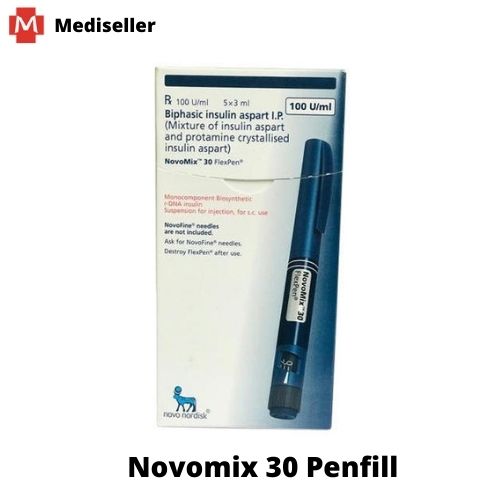 Novomix 30 100IU/ml Penfill - Insulin Aspart (30%) + Insulin Aspart Protamine (70%)
