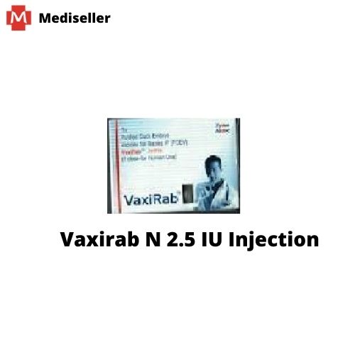 Vaxirab N 2.5 IU Injection (Rabies vaccine) | Human (2.5IU) Injection
